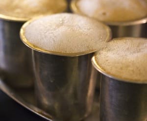 South Indian Filter Coffee in Traditional Tumblers