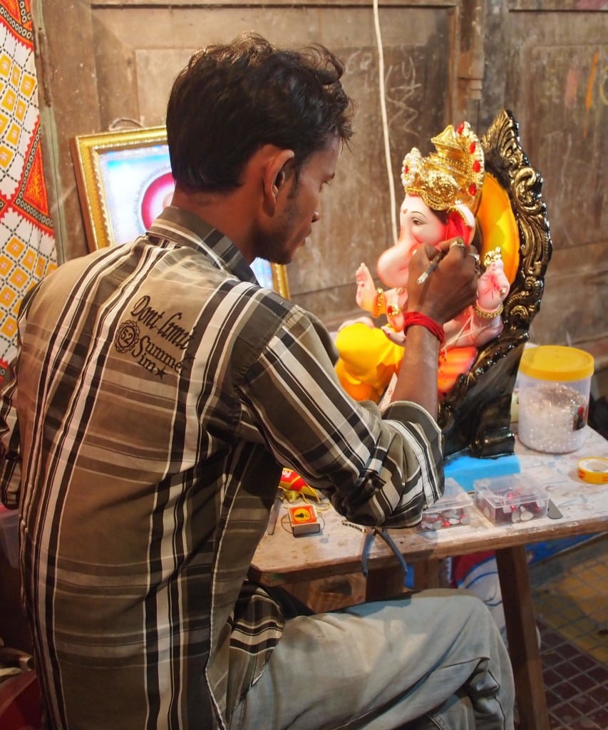 A Ganpati in the making